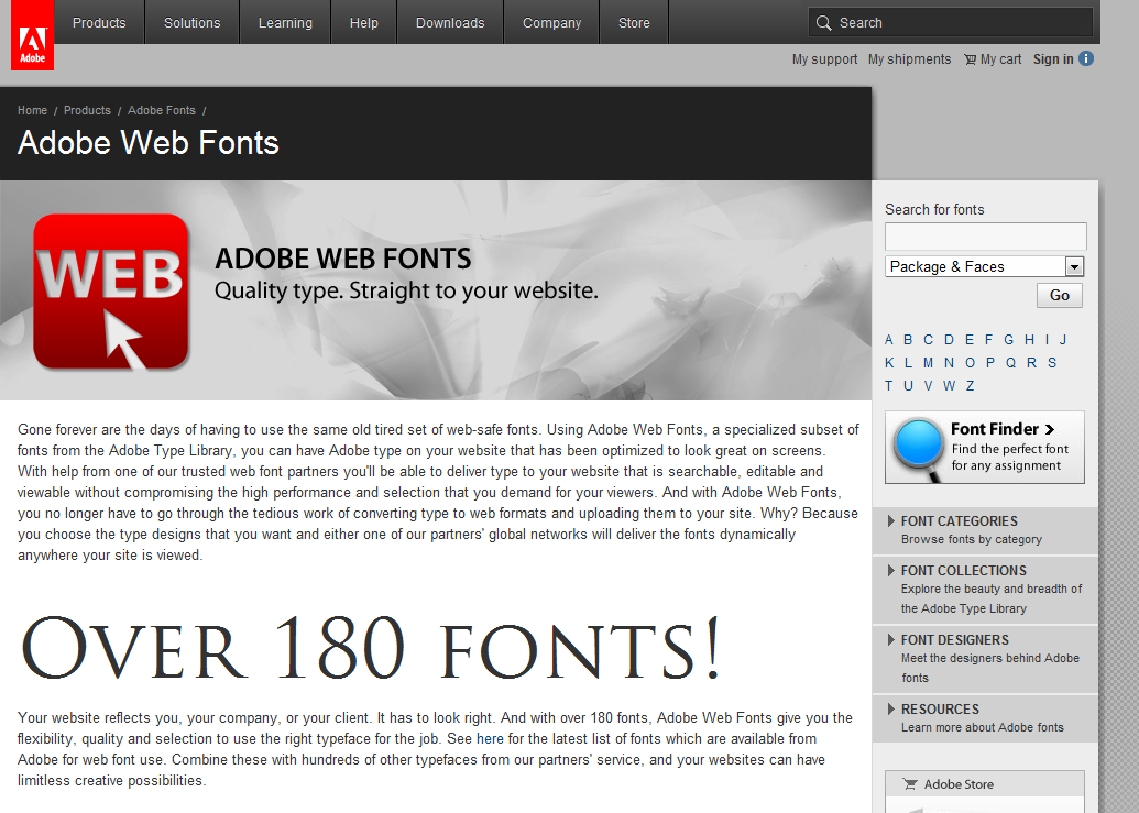 Adobe Web Fonts