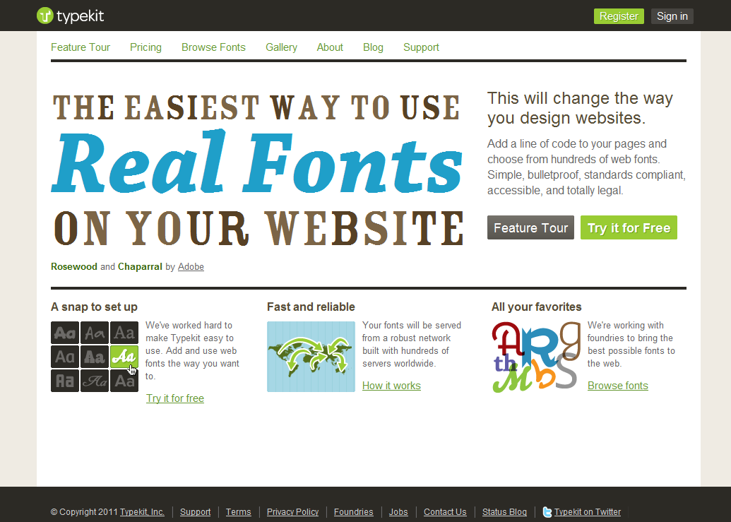 Open Font Library - Typekit