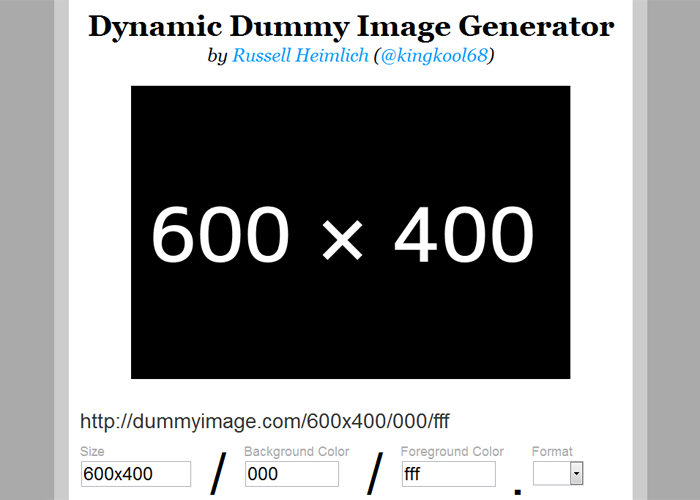 Dynamic Dummy Image Generator - DummyImage.com