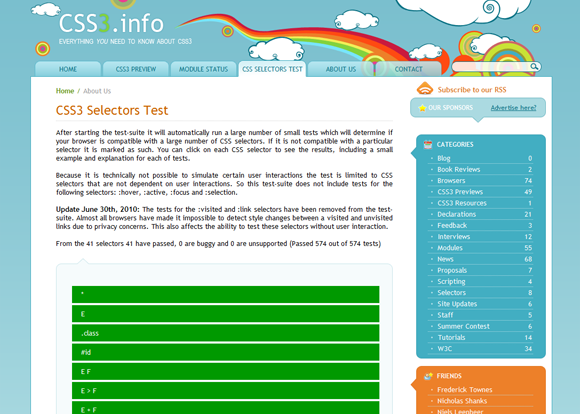 CSS3 Selectors Test
